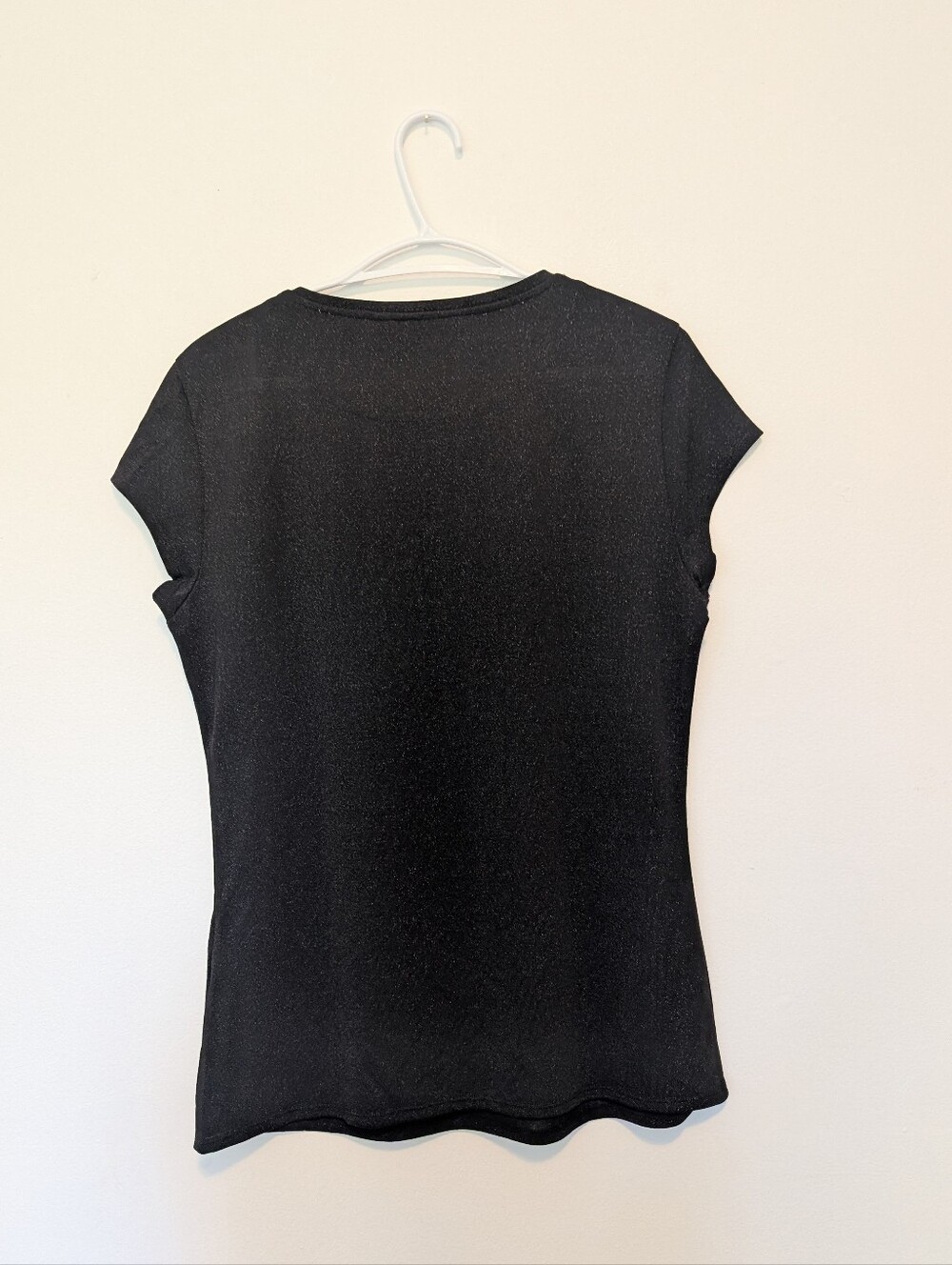 TED BAKER Misy Black Metallic Shimmer Knit Cap Sleeve Top Quiet Luxury Chic - L - Picture 3 of 10